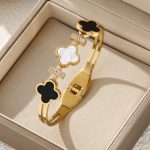 Three Clover Leaf Bangle
