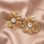 Statement stud earrings