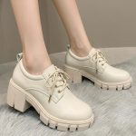 Chunky platform Oxfords Kid shoes (8016)