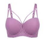 Strappy lilac balconette bra (3914B)