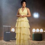 Floor-length tiered maxi dress (22359)