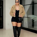 Cropped faux fur jacket (M65)