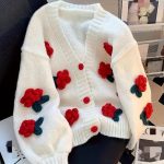 Vintage-inspired chunky knit cardigan (61162)