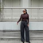 high-waisted, wide-leg trousers (3083)