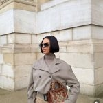 Cropped double-breasted trench jacket (1722)