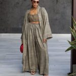 2-piece relaxed-fit linen resort lounge set (1728)