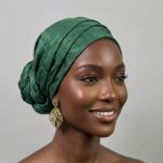 Jacquard satin headwrap (doek D8)