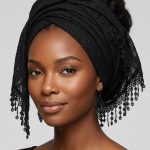 Lace triangle scarf (doek) (D7)