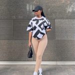 High-waisted ribbed leggings (2394)