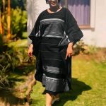 Black Xhosa-Inspired Kaftan Dress (928)