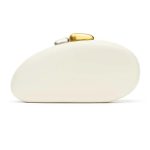 Pebble-shaped hardshell evening box clutch bag (XB106)