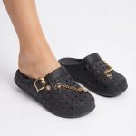 Embellished slip-on clogs (190)