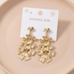 Ginkgo leaf dangle earrings