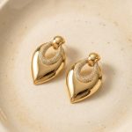 Crystal teardrop statement earrings