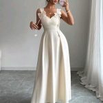 Formal Ruched A-Line Camisole Dress (22498)