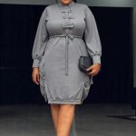 Casual jersey dress(B32022)