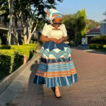 Modern Xhosa traditional dress(C976)