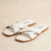 Cross-strap slide sandals (S666)