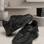 Leather & Mesh Sneakers (Z131)