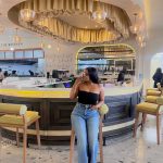 High-waisted full-length wide-leg jeans (NK232)