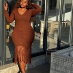 Knit midi dress (4705)