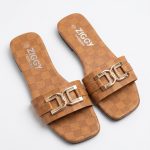 Checkered texture  sandals (S123)